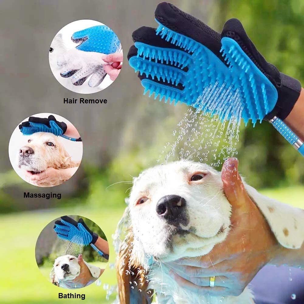 Pet Bath Glove Massager Shower Bathing Tool 