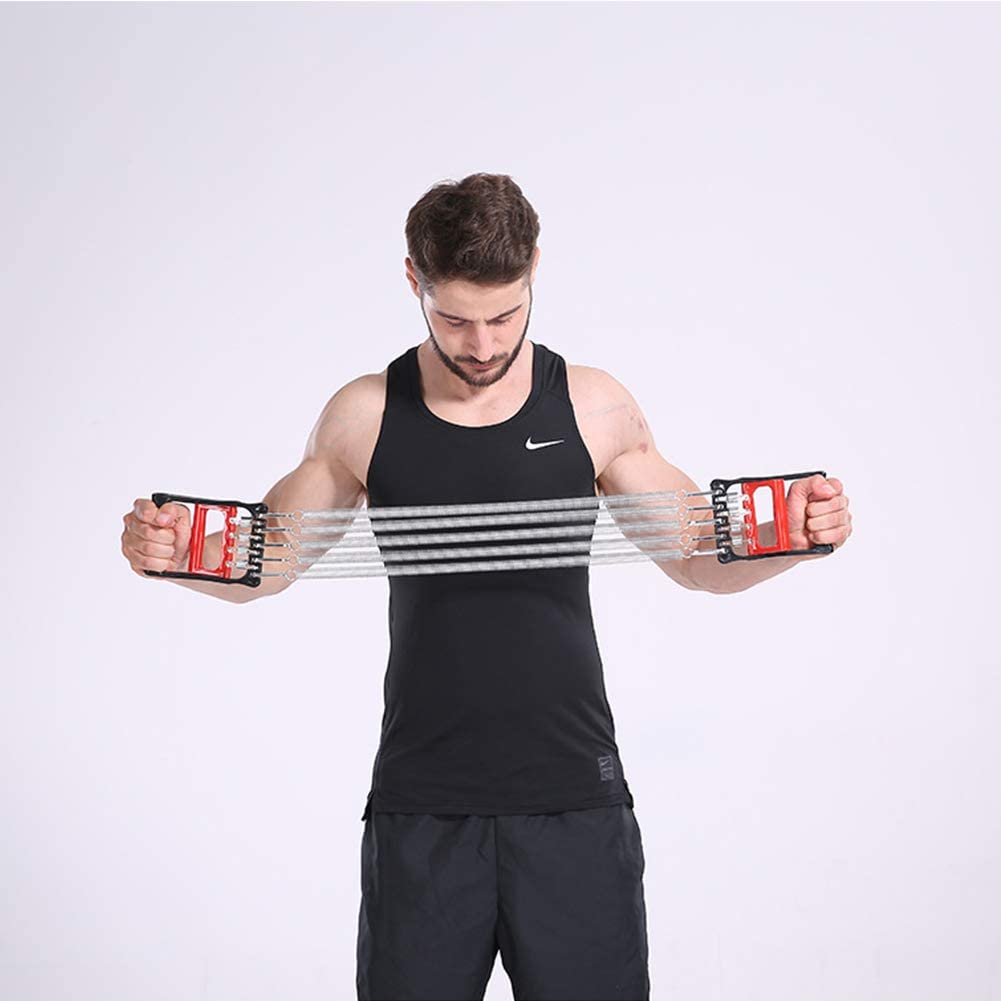 Adjustable 5-Spring Chest Expander Resistance Bands 