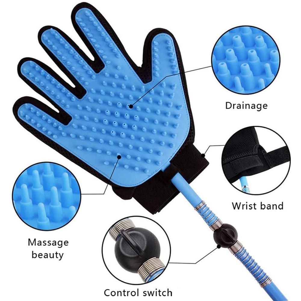 Pet Bath Glove Massager Shower Bathing Tool 